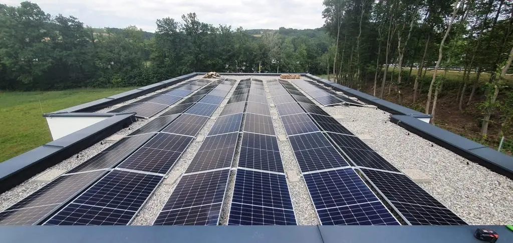 Solaranlage auf einem Dach
